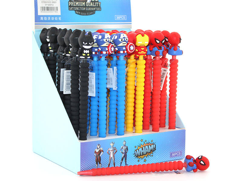 07 Uçlu Karışık Kahraman Figürlü Kalem - 1