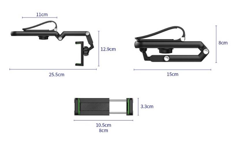 1080° Dönebilen Çok Fonksiyonlu Telefon Tutucu - 2