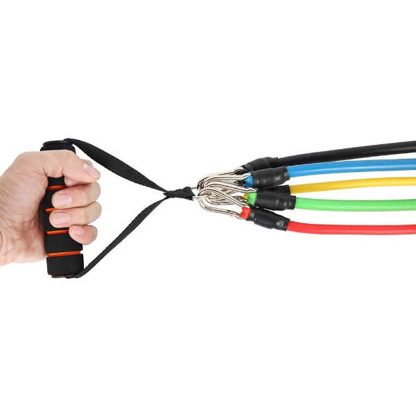 11 Parça Çok Fonksiyonlu Spor Egzersiz Bandı Seti - 3