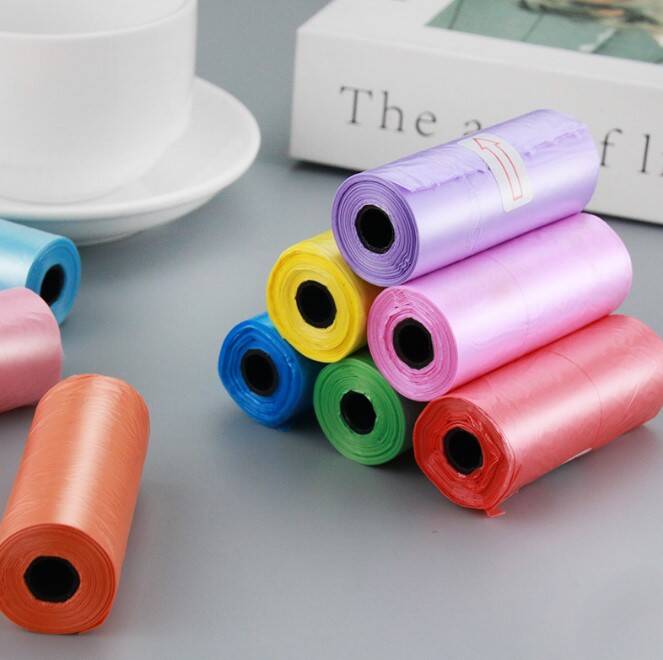 12'li Köpek Dışkı Poşeti Düz Renkli Set - 2