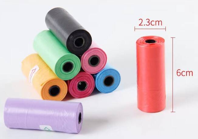 12'li Köpek Dışkı Poşeti Düz Renkli Set - 3