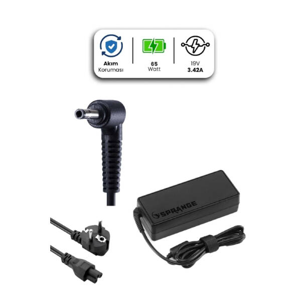 19V 3.42A 4.0 * 1.35mm 65W ASUS İçin Laptop Adaptör - 1