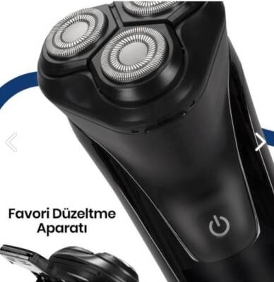 3 Başlıklı Şarjlı Erkek Traş Makinesi - 3