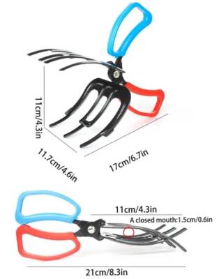 3 Pençeli 11 cm Balık Sabitleyici Maşa - 3