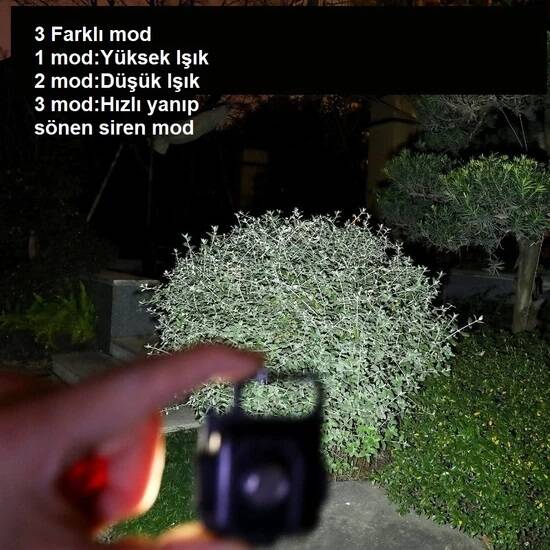 30 Ledli  Mıknatıslı Mini Anahtarlık Flash Kamp Lambası - 5