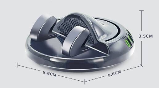 360° Dönebilen Yapışkanlı Numaratörlü Araç Telefon Tutucu - 4