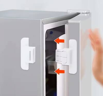 4 Adet Buzdolabı Çekmece ve Dolap Kapağı Çocuk Kilidi - 5