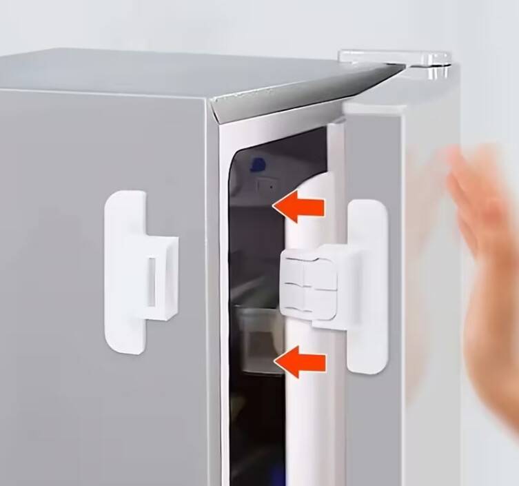 4 Adet Buzdolabı Çekmece ve Dolap Kapağı Çocuk Kilidi - 5