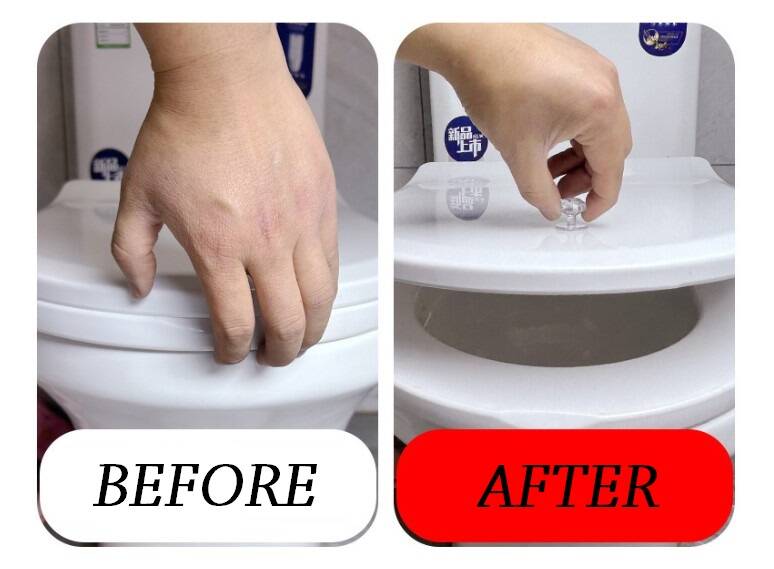 4 Adet Kristal Tasarımlı Çok Amaçlı Yapışkanlı Tutacak Buton - 3