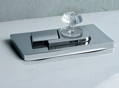 4 Adet Kristal Tasarımlı Çok Amaçlı Yapışkanlı Tutacak Buton - 4