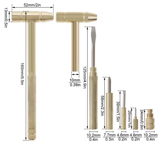5 in 1 Çekiç Tornavida Tamir Seti - 4