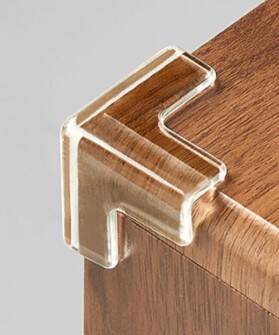 8'li Set Silikon Şeffaf Masa Kenarı Koruma Aparatı - 1