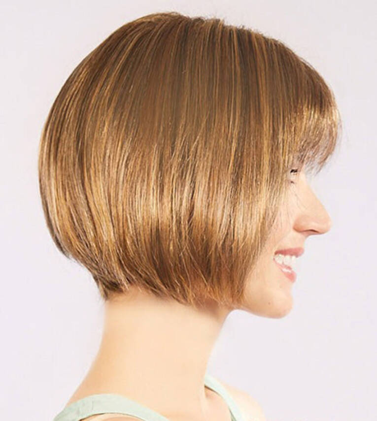 Açık Kahverengi Küt Parti Peruk - 3