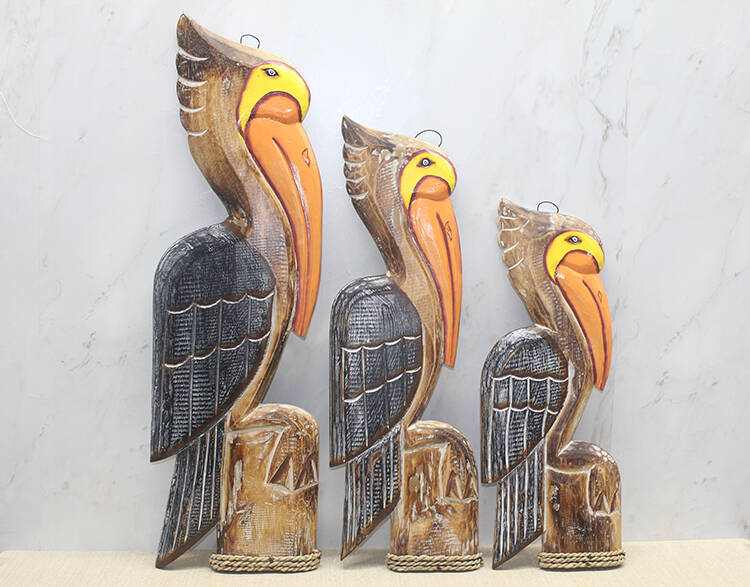 Ahşap 3'lü Pelikan Seti - 1