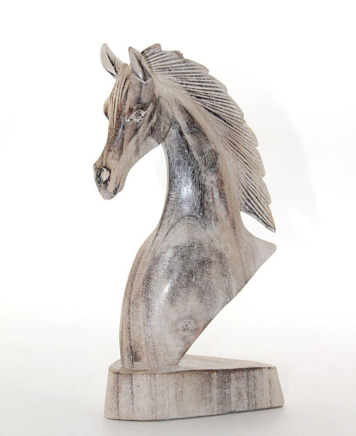 Ahşap At Büstü 25 cm - 1