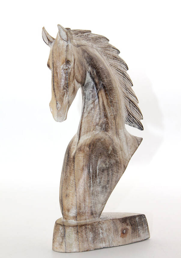 Ahşap At Büstü 30 cm - 1