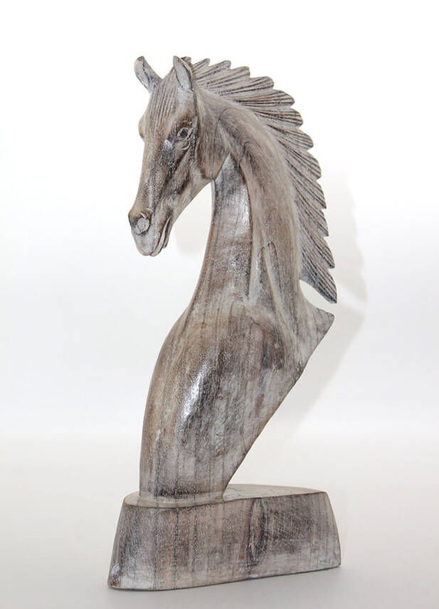 Ahşap At Büstü 40 cm - 1