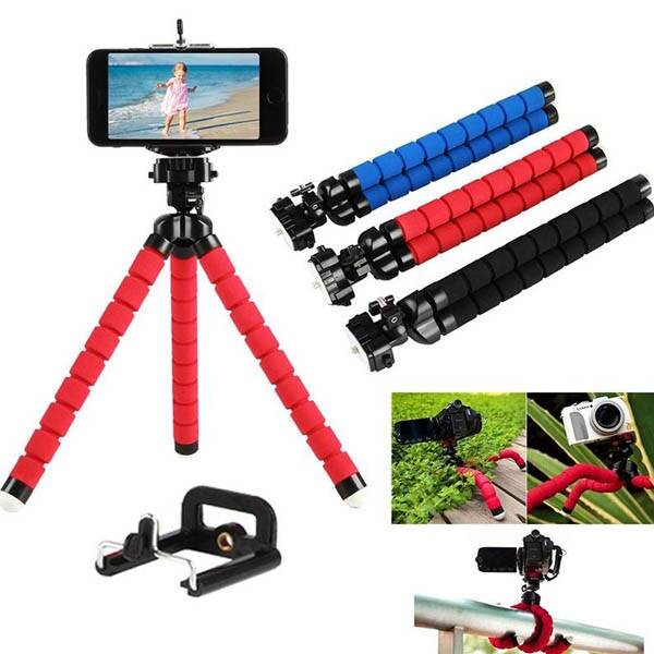 Ahtapot Selfie Tripod Telefon Tutucu Akrobat Stand Çubuğu - 1