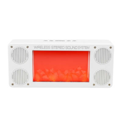 Alev Şömine Efektli Bluetooth Hoparlör Beyaz (1)