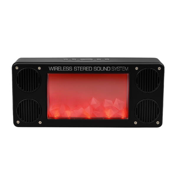 Alev Şömine Efektli Bluetooth Hoparlör Siyah - 2