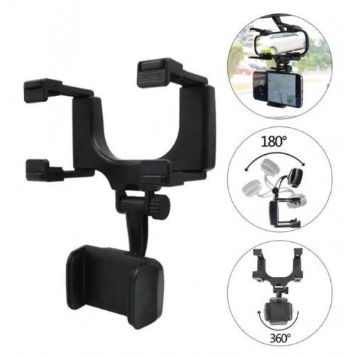 Araba Dikiz Aynasına Takılan Telefon Tutucu - 1