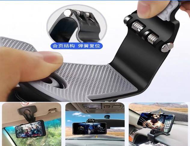 Araba Gösterge Üstüne Takılan 360 Oynar Başlıklı Telefon Tutucu - 3