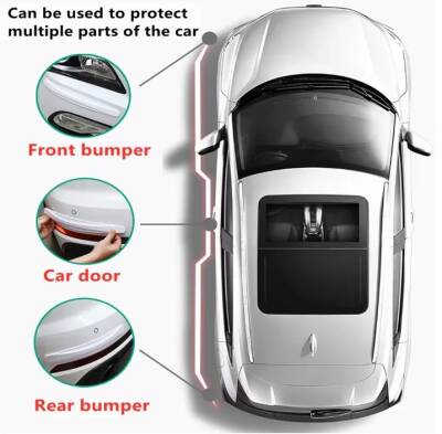 Araba Tampon Koruyucu Karbon Desenli Siyah - 3