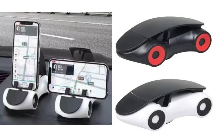 Araba Tasarımlı Araç İçi 360 Derece Telefon Tutucu - 1