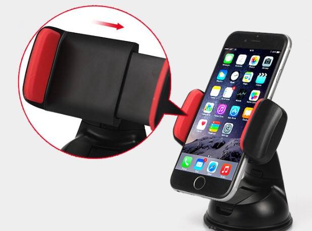 Araç İçi Torpido ve Cam Vakumlu Kısa Boy Telefon Tutucu - 1