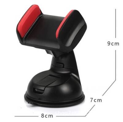 Araç İçi Torpido ve Cam Vakumlu Kısa Boy Telefon Tutucu - 4