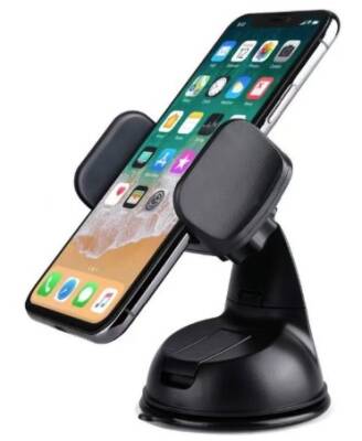 Araç İçi Torpido ve Cam Vakumlu Kısa Boy Telefon Tutucu - 5