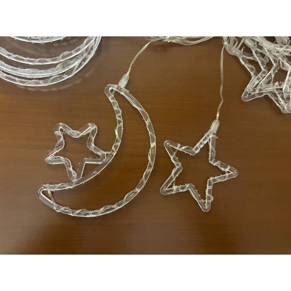 Ay Yıldız Perde Led 10 Saçaklı - 2