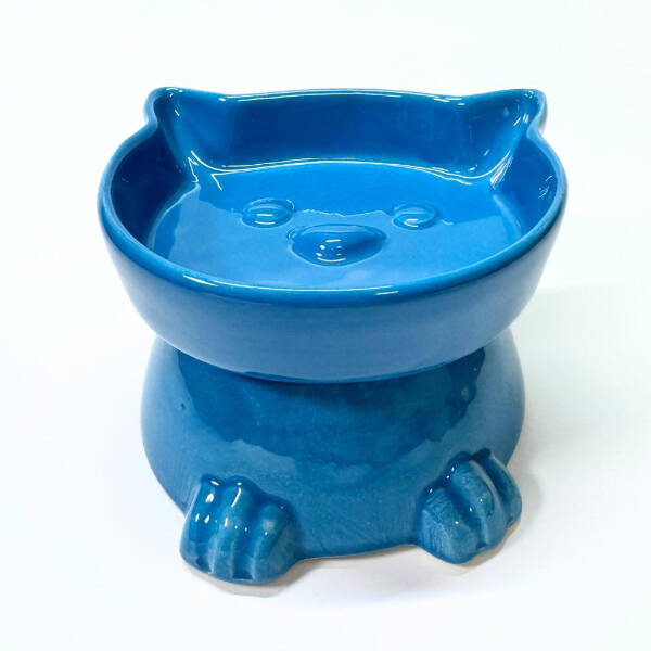 Ayaklı Kulaklı Seramik Mama Kabı - 5