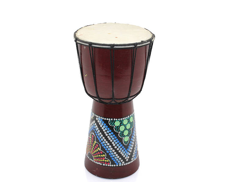 Batikli Ahşap Darbuka 25 Cm - 1