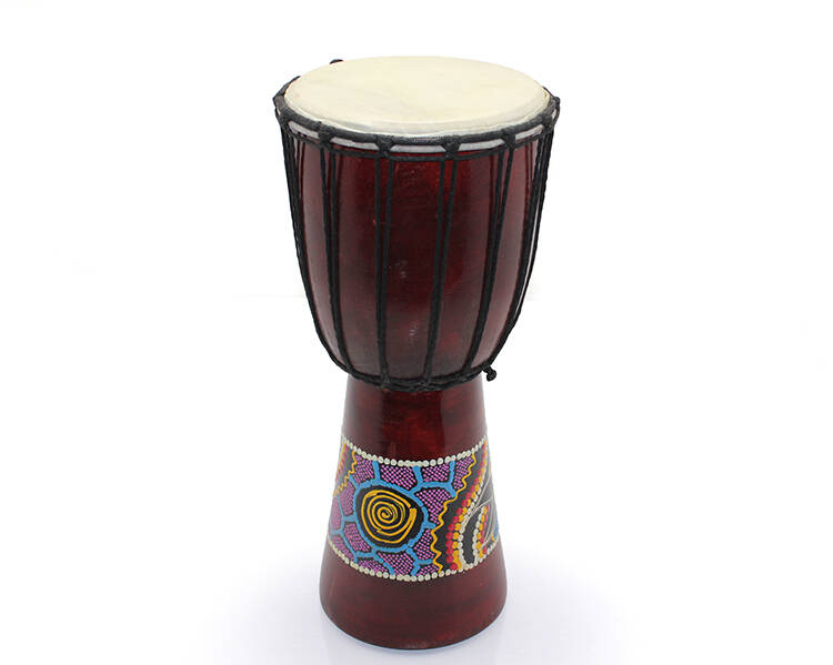 Batikli Ahşap Darbuka 30 Cm - 1