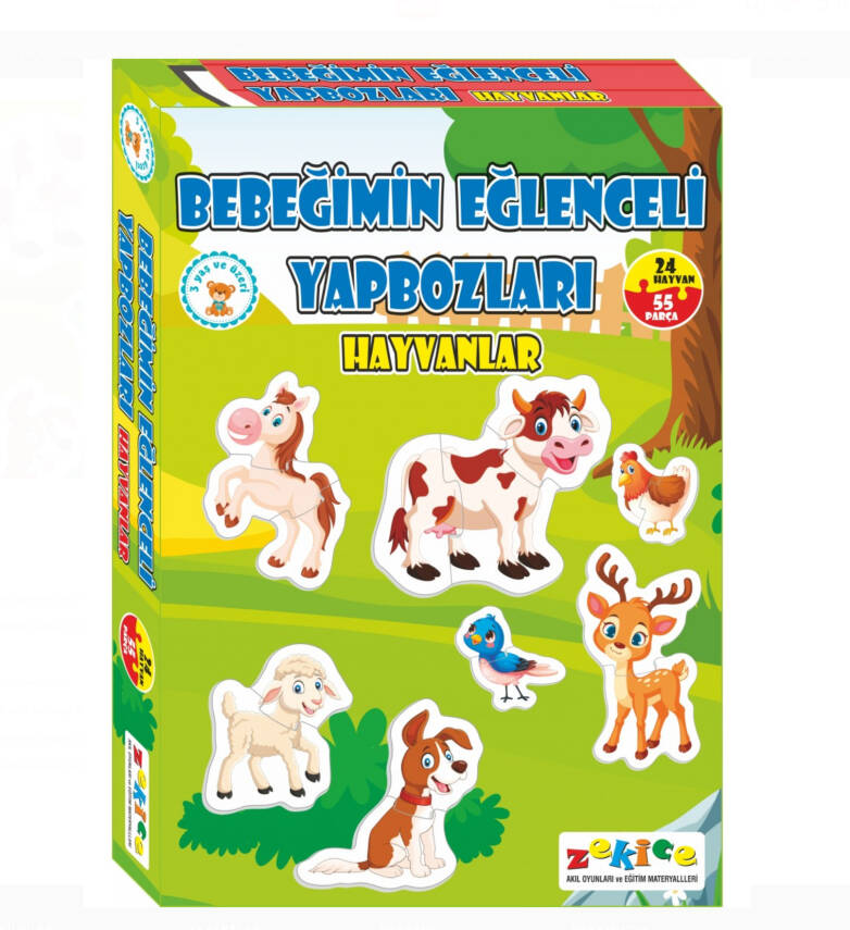 Bebeğimin Eğlenceli Yapbozları Hayvanlar - 1