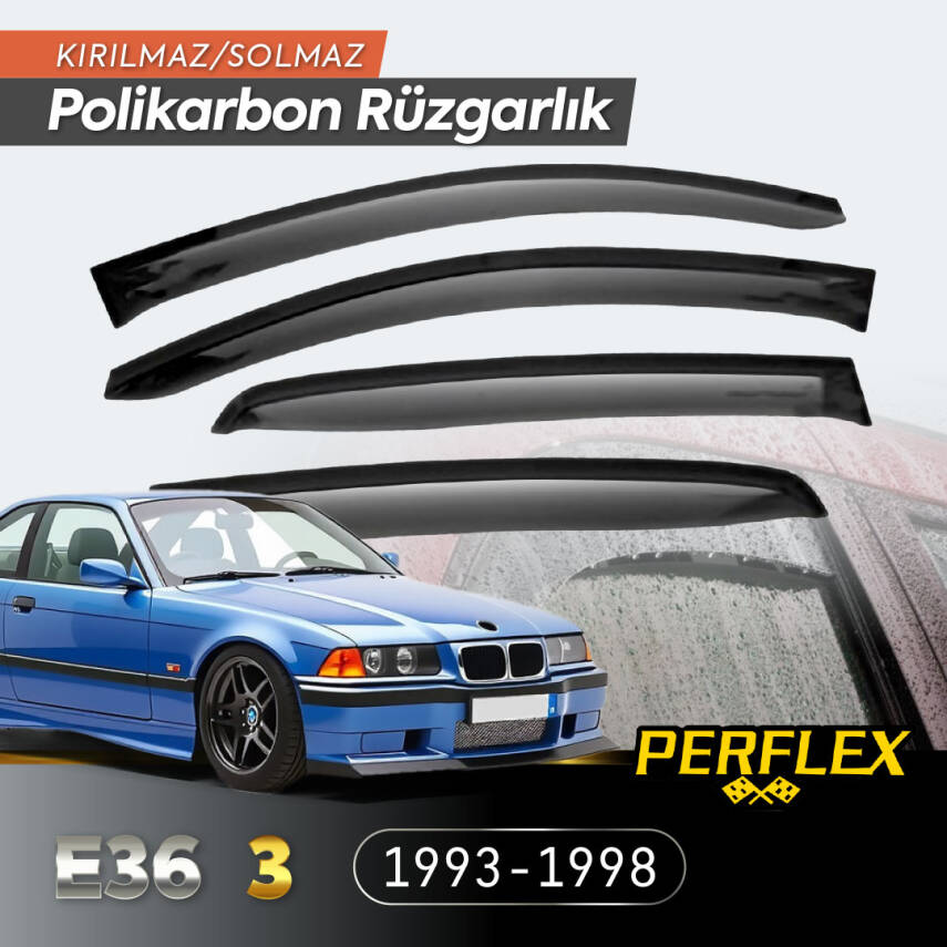 BMW E36 3 Serisi 1993-1998 Cam Rüzgarlığı V2 Mugen - 1