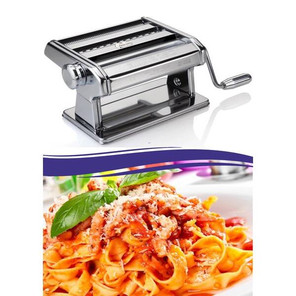 Çelik Erişte ve Makarna Yapma Makinesi 180 MM - 1