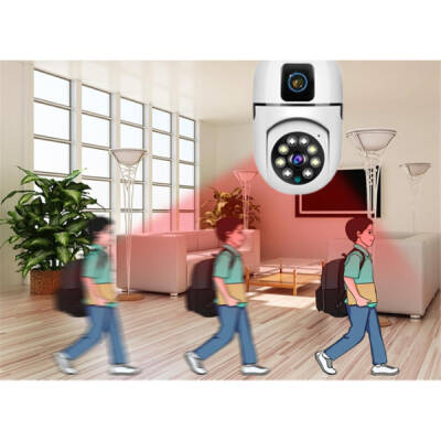 Çift Lensli Duy Girişli Kablosuz Ampul Kamera (1)