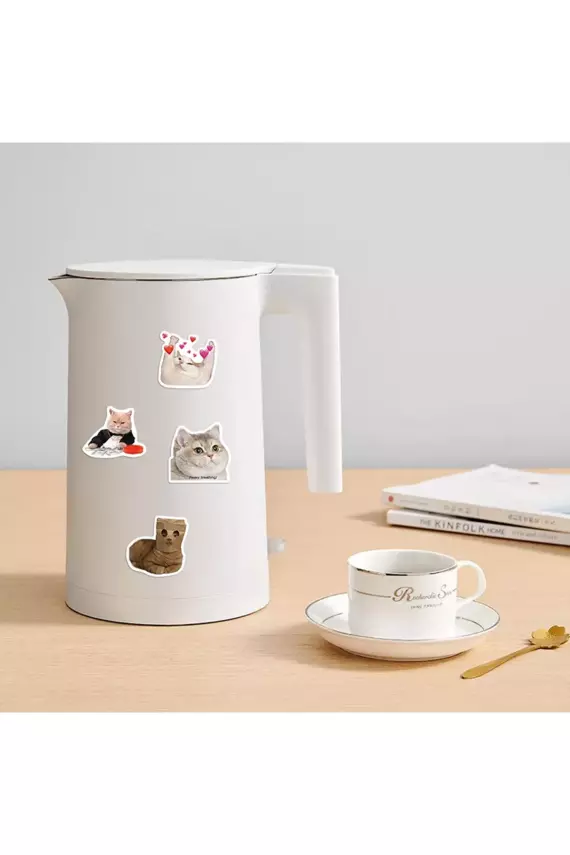 Çılgın Kediler Macbook Notebook Tablet Telefon Ajanda Laptop Defter Sticker Seti - 2