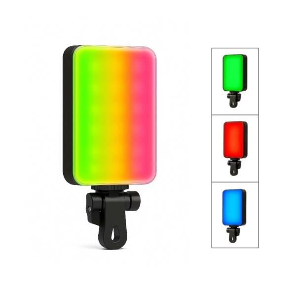 Clip-Fill Taşınabilir Mini RGB Led Selfie Işığı - 1
