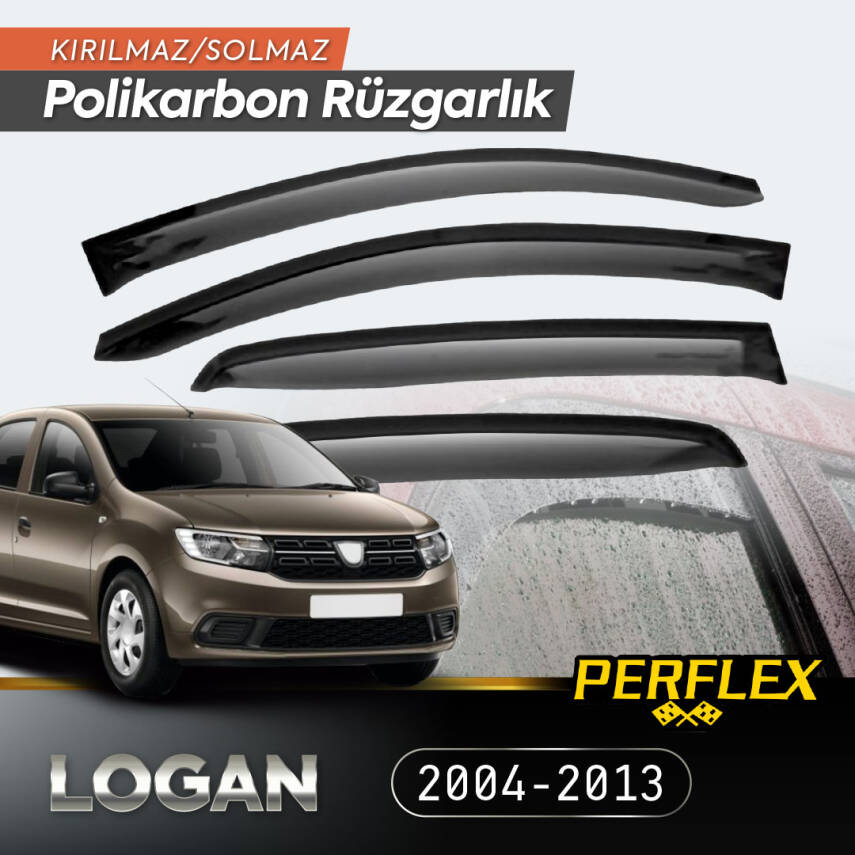Dacia Logan 2004-2013 Cam Rüzgarlığı V2 Düz - 1
