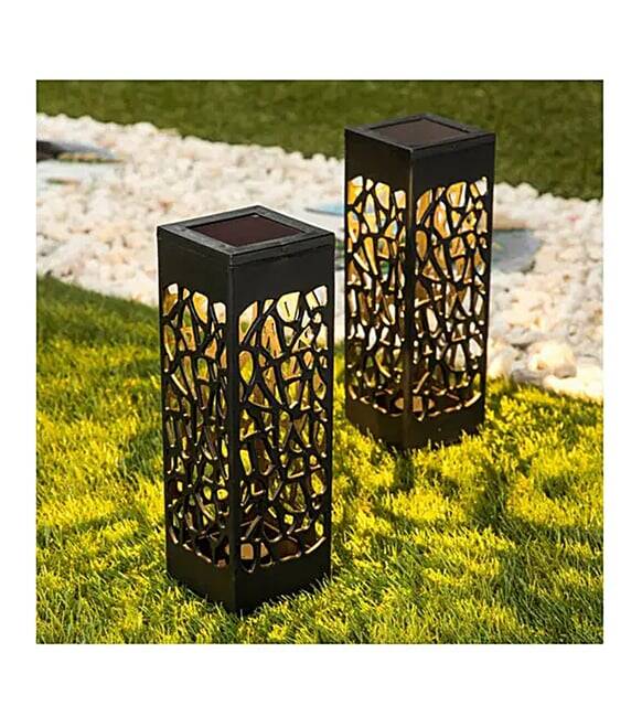 Dekoratif Solar Güneş Enerjili Bahçe Aydınlatması Yürüyüş Yolu Seti (6 Adet) - 1