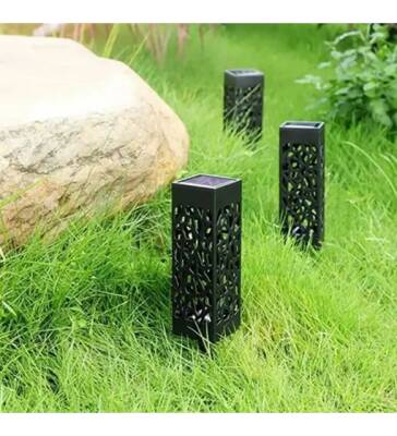 Dekoratif Solar Güneş Enerjili Bahçe Aydınlatması Yürüyüş Yolu Seti (6 Adet) (1)