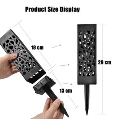 Dekoratif Solar Güneş Enerjili Bahçe Aydınlatması Yürüyüş Yolu Seti (6 Adet) - 3