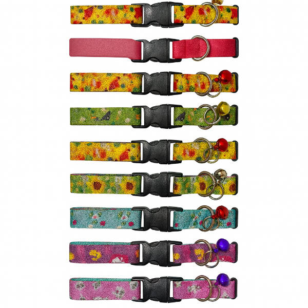 Desenli Zilli Kedi Tasması - 1