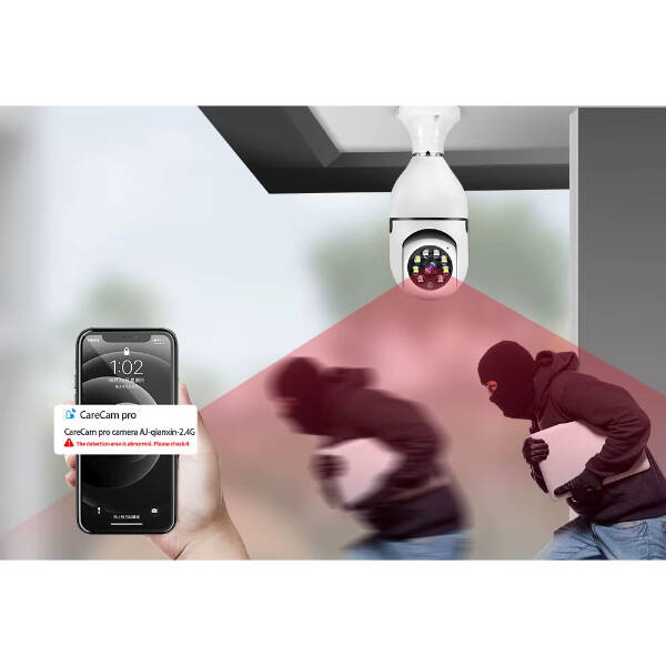 Duy Girişli Kablosuz Ampul Kamera - 3