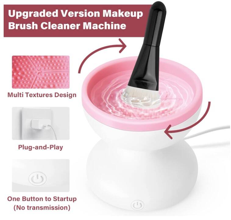 Elektrikli Makyaj Fırçası Temizleyici - 3
