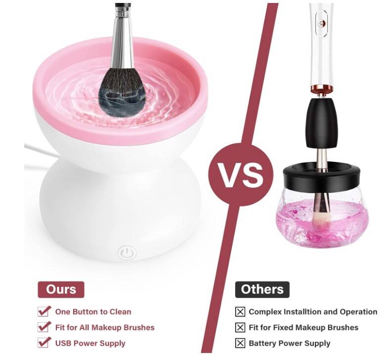 Elektrikli Makyaj Fırçası Temizleyici - 4