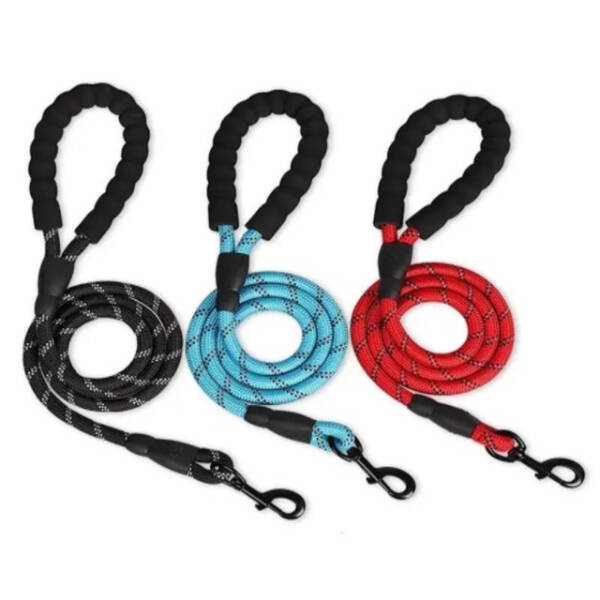 Evcil Hayvan Reflektörlü Fitil Gezdirme Tasması 10 mm x 120 cm - 1